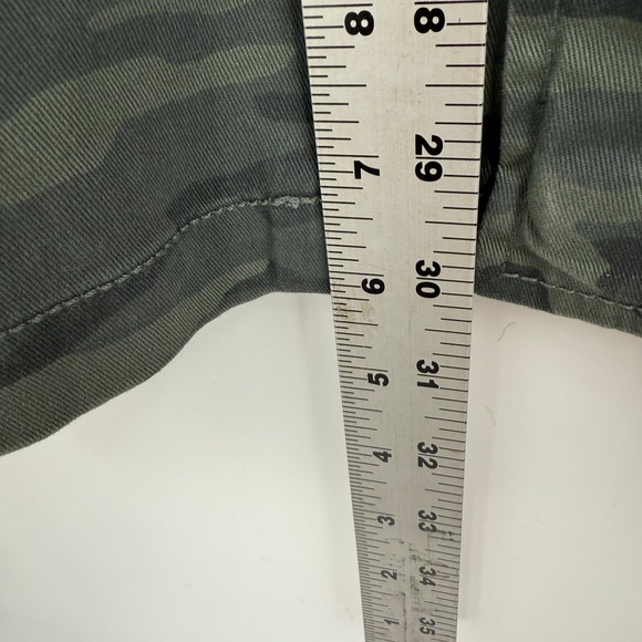 Caslon Women's Camouflage‎ Military Jacket Sz L Green Studded Chore Barn Country - Picture 6 of 14